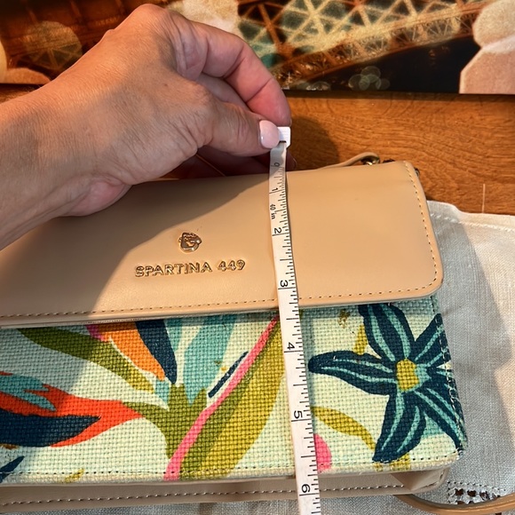 SPARTINA 449 Cross Body Bag Floral & Cream - Picture 8 of 15